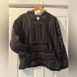 Mexican Poncho Baja Hoodie Beach Wear